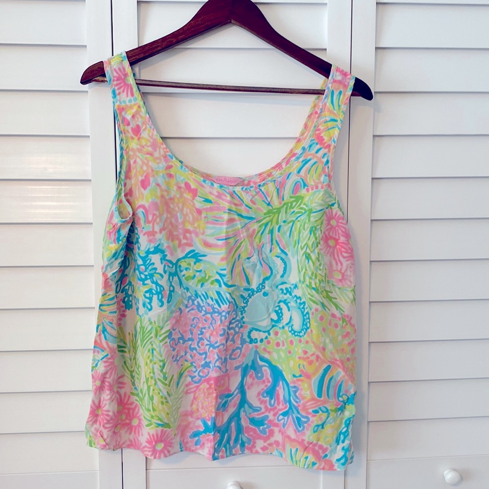 Cute Lilly Pulitzer Tank Sz Large